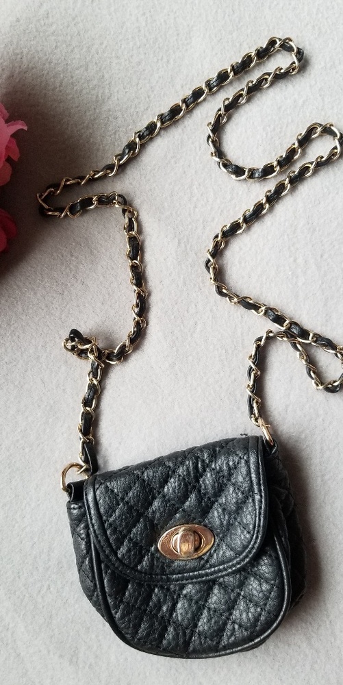F21 small black purse